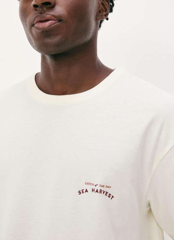 Hering - Camiseta Masculina Relaxed Manga Curta Nude 2