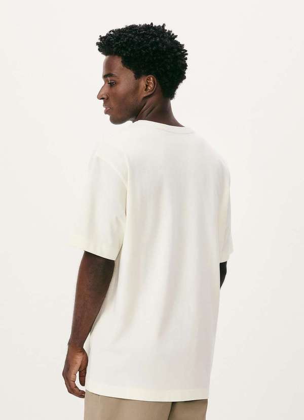 Hering - Camiseta Masculina Relaxed Manga Curta Nude 3