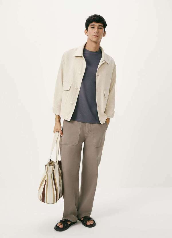 Hering - Camiseta Masculina Texturizada em Algodao Peruano Azul 4