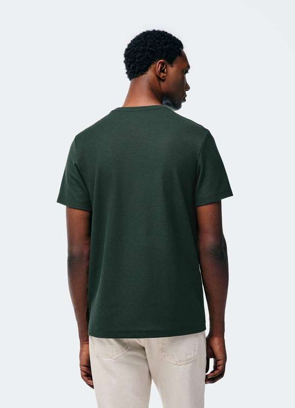 Hering - Camiseta Masculina Texturizada em Algodao Peruano Verde 3