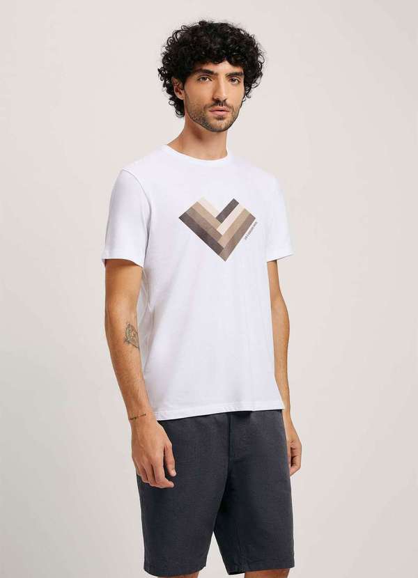 Hering - Camiseta Unissex Manga Curta Regular Idbr Branco 3