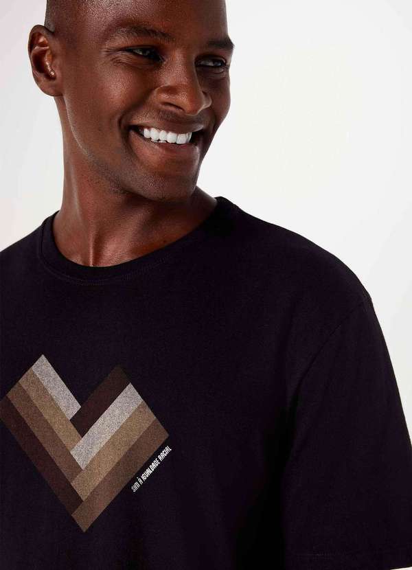 Hering - Camiseta Unissex Manga Curta Regular Idbr Preto 2