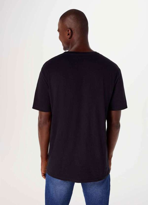 Hering - Camiseta Unissex Manga Curta Regular Idbr Preto 3