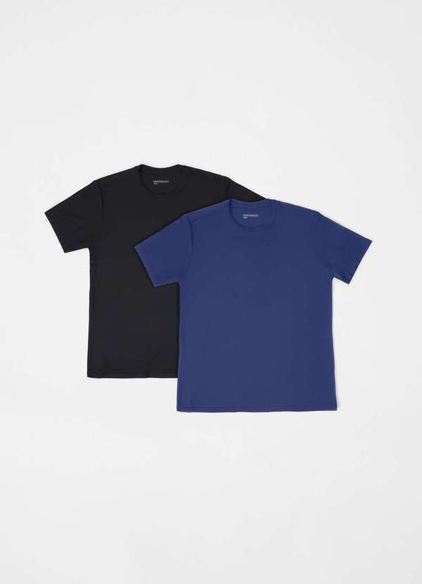 Hering - Kit com 2 Camisetas Esportivas Masculina Manga Curta com Prote... Multicores 1