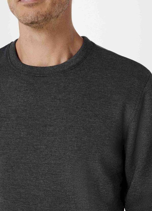 Hering - Blusao Basico Masculino de Moletom Peluciado Comfort Cinza 2