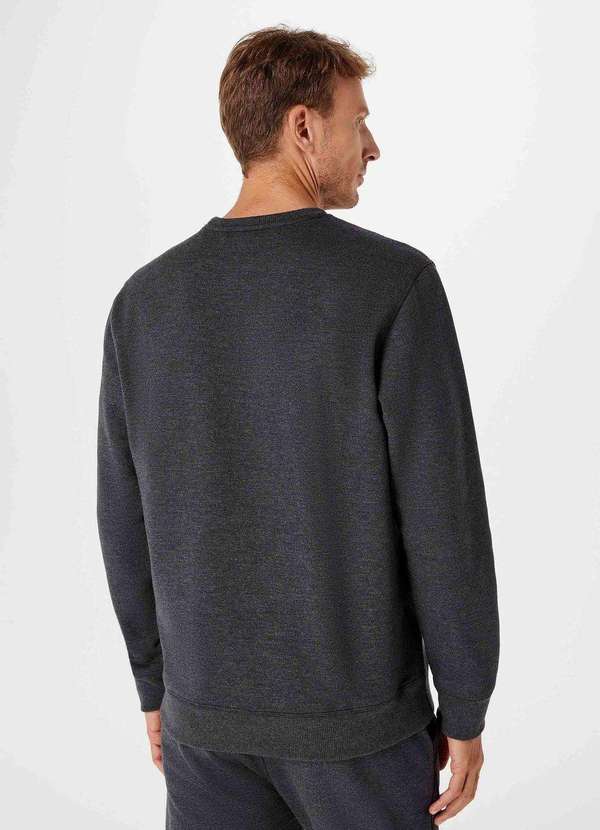 Hering - Blusao Basico Masculino de Moletom Peluciado Comfort Cinza 3