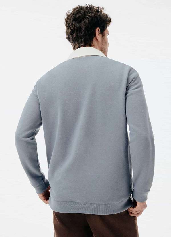 Hering - Blusao Masculino Polo em Moletom Azul 3