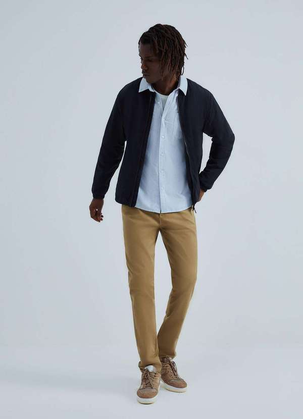 Hering - Jaqueta Basica Masculina Bomber Corta Vento Preto 5