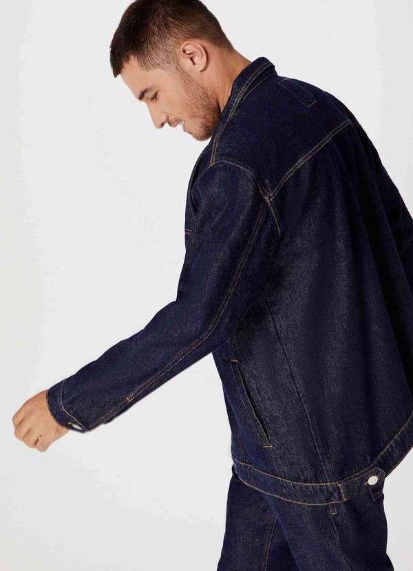 Hering - Jaqueta Jeans Masculina Trucker Azul 2
