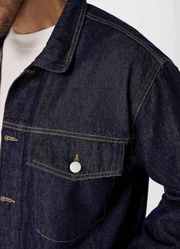 Hering - Jaqueta Jeans Masculina Trucker Azul 7