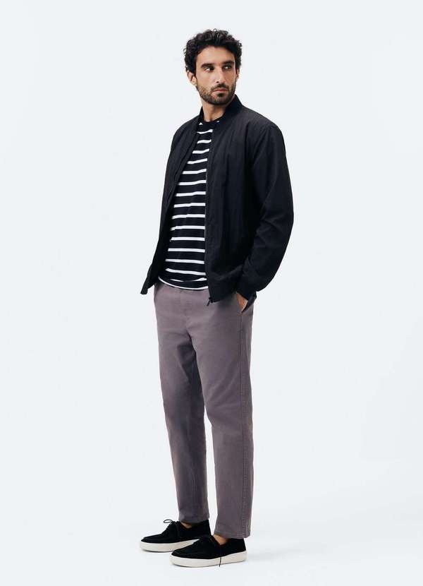 Hering - Jaqueta Masculina Bomber em Nylon Preto 4