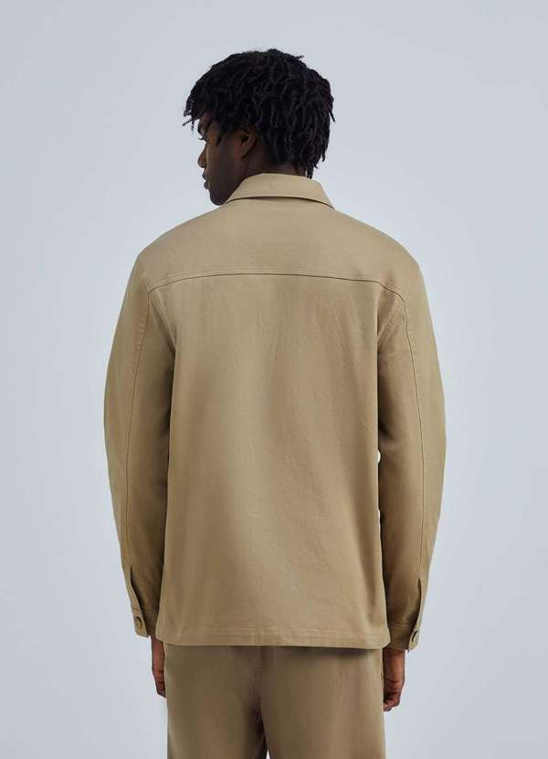 Hering - Jaqueta Masculina em Sarja Texturizada Bege 3