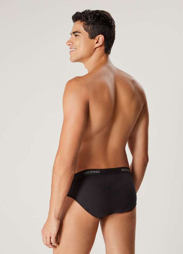 Hering - Kit 2 Cuecas Slip com Elastico Preto 4