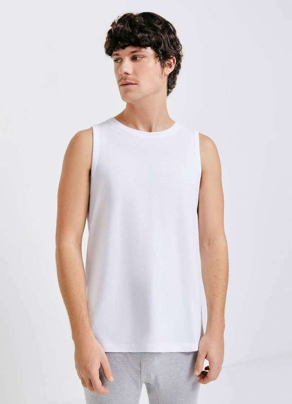 Hering - Regata Basica Masculina Alcas Largas Branco