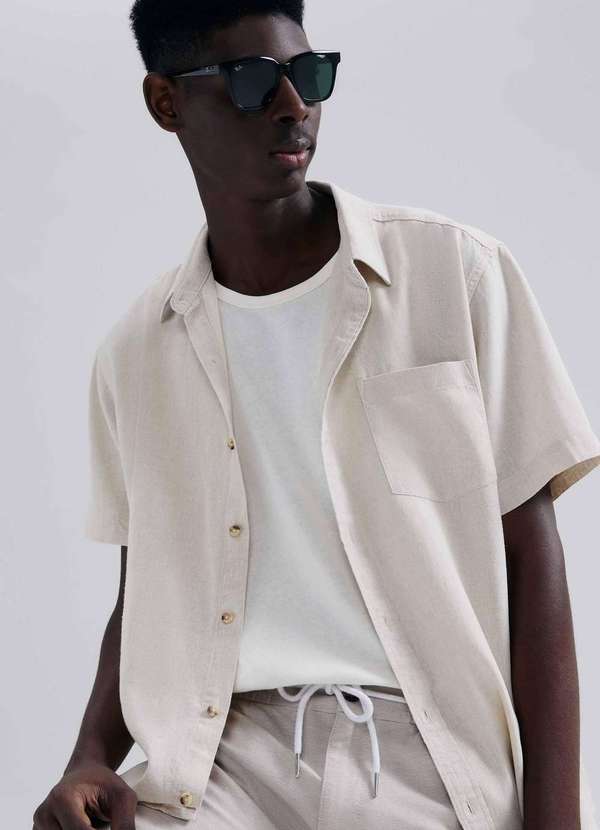 Hering - Regata Masculina em Algodao Peruano Branco 4