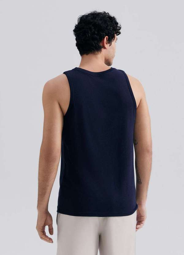 Hering - Regata Masculina em Malha Azul 3