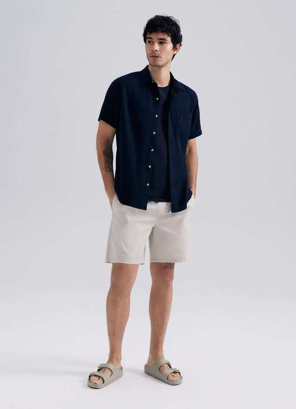 Hering - Regata Masculina em Malha Azul 5