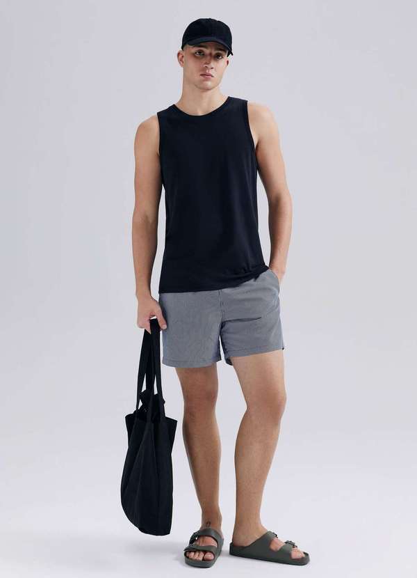 Hering - Regata Masculina em Malha Preto 5