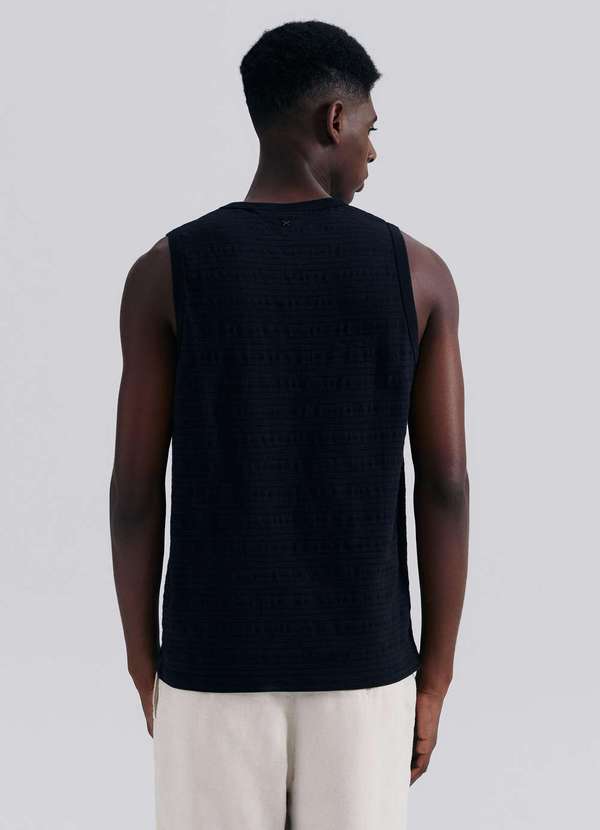 Hering - Regata Masculina Texturizada Preto 3