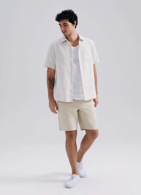 Hering - Regata Masculina Texturizada Branco 4