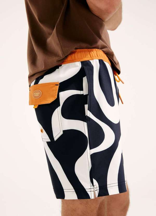 Hering - Shorts de Banho Estampado Hering e Cosmo Azul 2