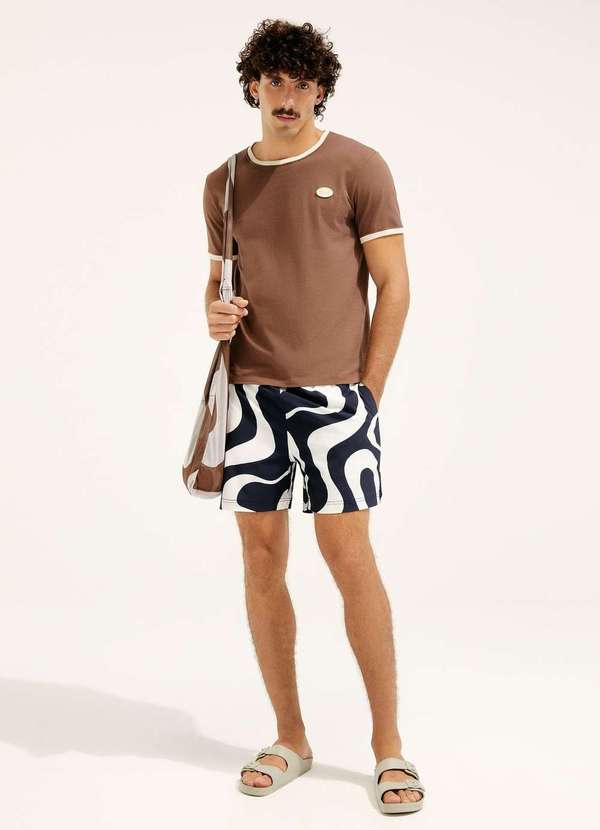 Hering - Shorts de Banho Estampado Hering e Cosmo Azul 3