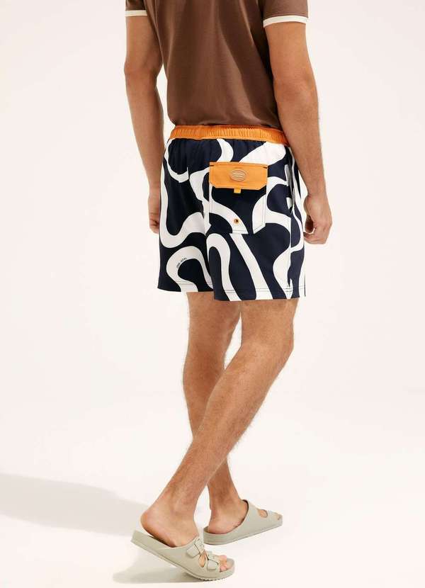Hering - Shorts de Banho Estampado Hering e Cosmo Azul 4