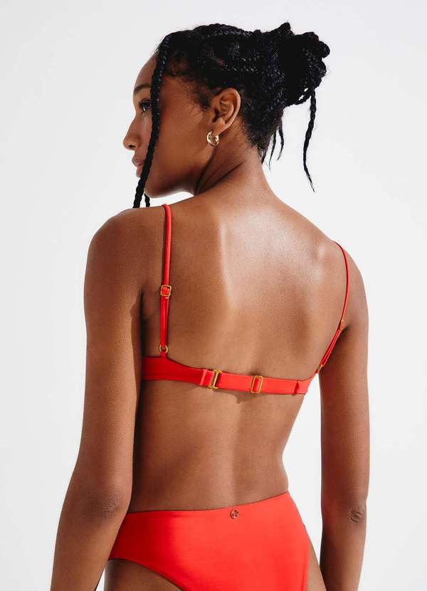 Hering - Biquini Top Triangulo com Aro Vermelho 2