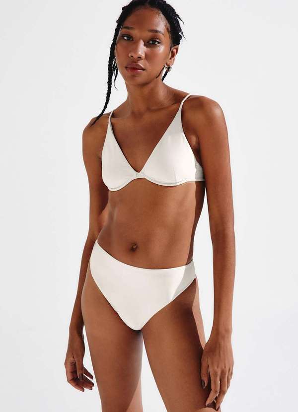 Hering - Biquini Top Triangulo com Aro Branco 3