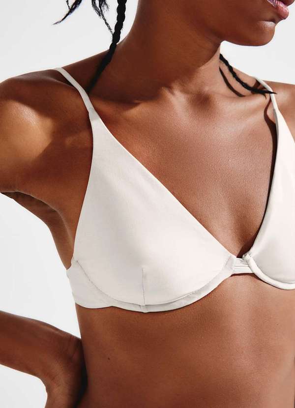 Hering - Biquini Top Triangulo com Aro Branco 4