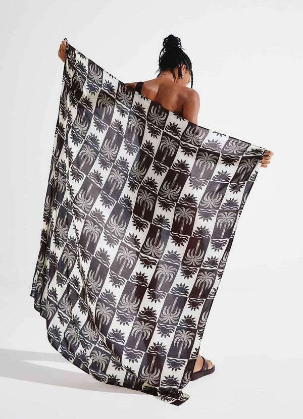 Hering - Canga Estampada Marrom