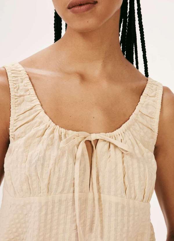 Hering - Pijama Feminino Curto Boho Anarruga Bege 2