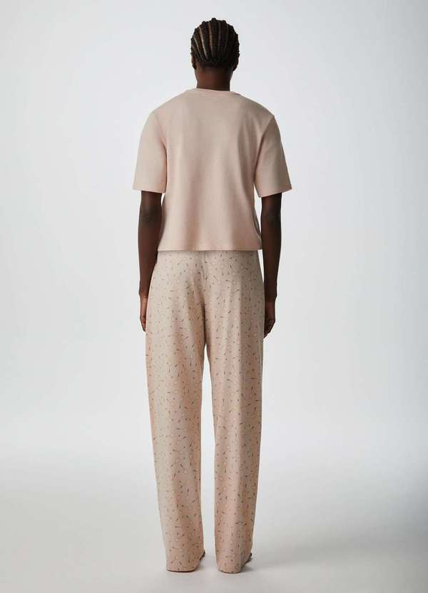 Hering - Pijama Longo Feminino Manga Curta Rosa 3