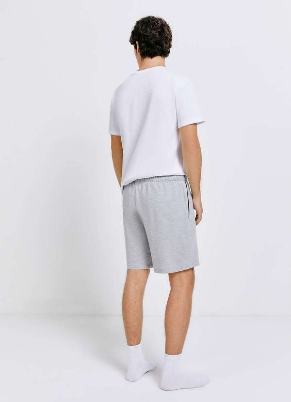 Hering - Pijama Curto Masculino Comfort Branco 3