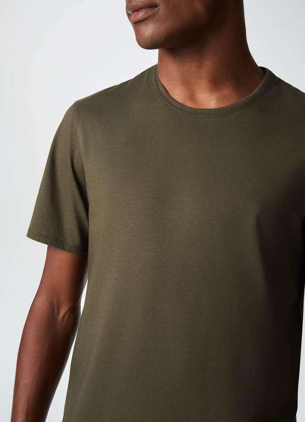 Hering - Pijama Curto Masculino Comfort em Algodao Pima Verde 2