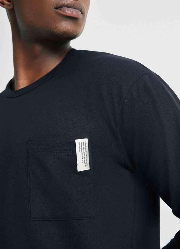 Hering - Pijama Longo Masculino em Moletinho Preto 3