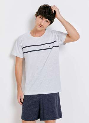 Hering - Pijama Masculino Curto em Algodao - HERING