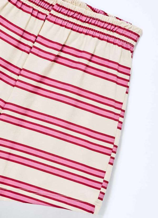 Hering - Pijama Curto Infantil Menina em Algodao Estampada Rosa 7