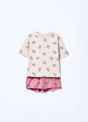 Hering - Pijama Infantil Menina Box Estampado - HERING
