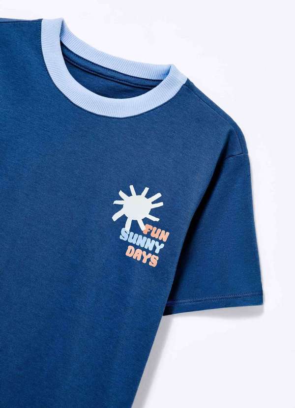 Hering - Pijama Infantil Menino Brilha no Escuro Azul 5