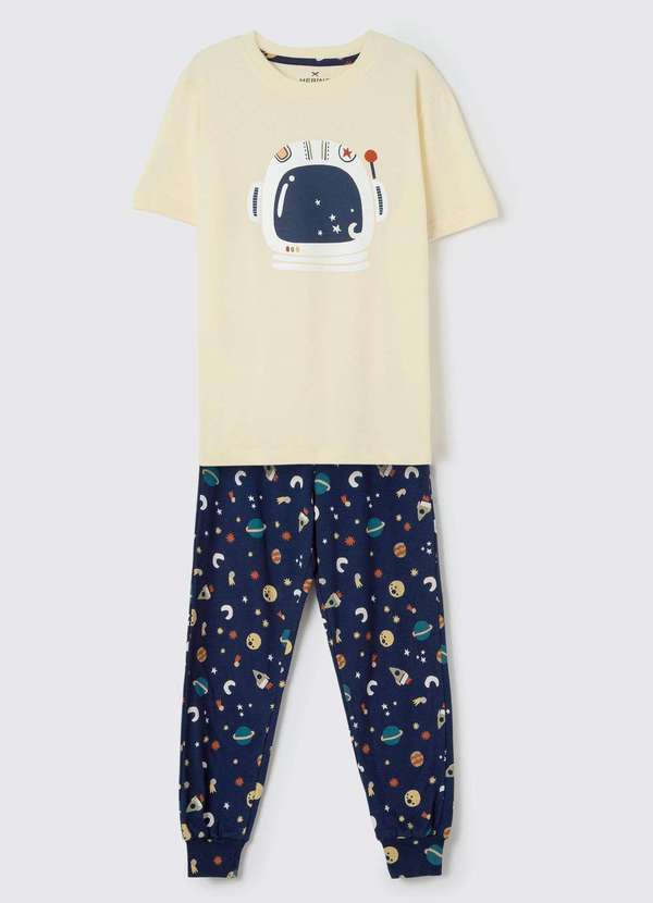 Hering - Pijama Infantil Menino com Estampa Amarelo