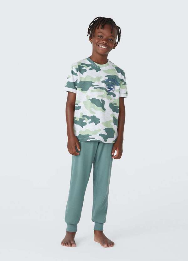 Hering - Pijama Infantil Menino com Estampa Verde