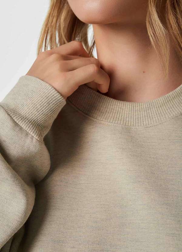 Hering - Conjunto de Moletom Peluciado Unissex Bege 4