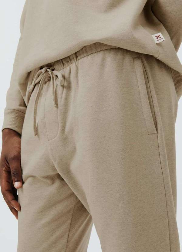 Hering - Conjunto de Moletom Peluciado Unissex Bege 8