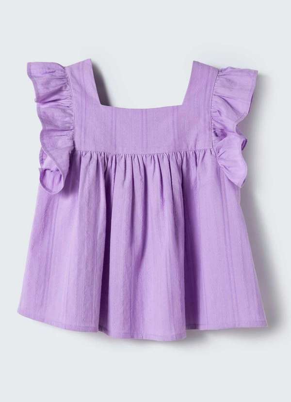 Hering - Bata Infantil Menina Toddler com Babados Roxo 6