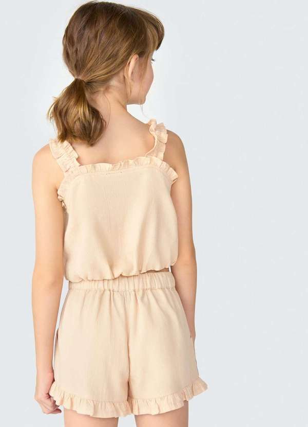 Hering - Blusa Cropped Infantil Menina Marrom 3