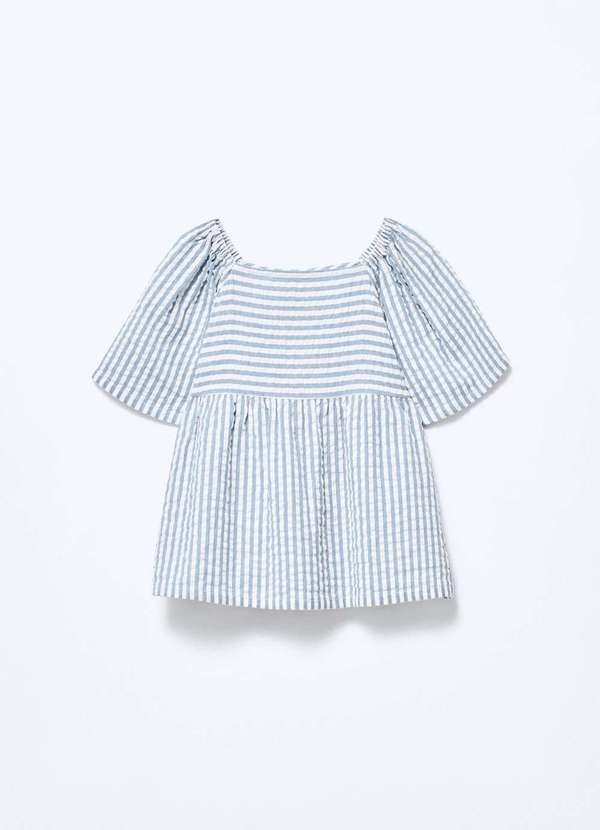 Hering - Blusa Infantil Menina Anarruga Fio Tinto Gode Azul 2