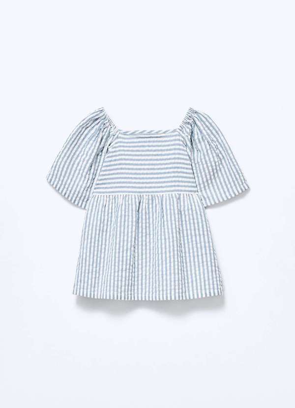 Hering - Blusa Infantil Menina Anarruga Fio Tinto Gode Azul 6