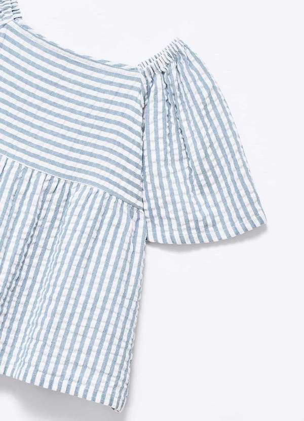 Hering - Blusa Infantil Menina Anarruga Fio Tinto Gode Azul 7