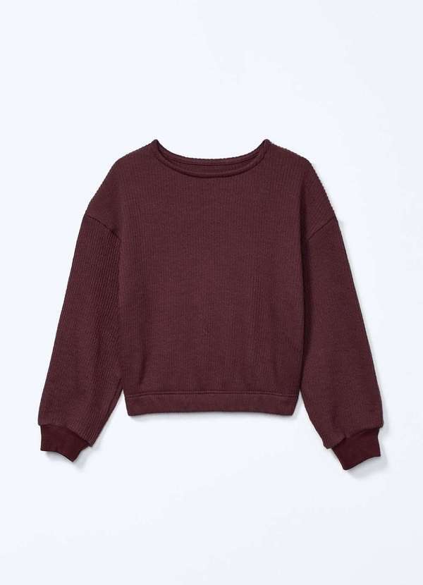 Hering - Blusa Infantil Menina Decote Redondo Marrom 2